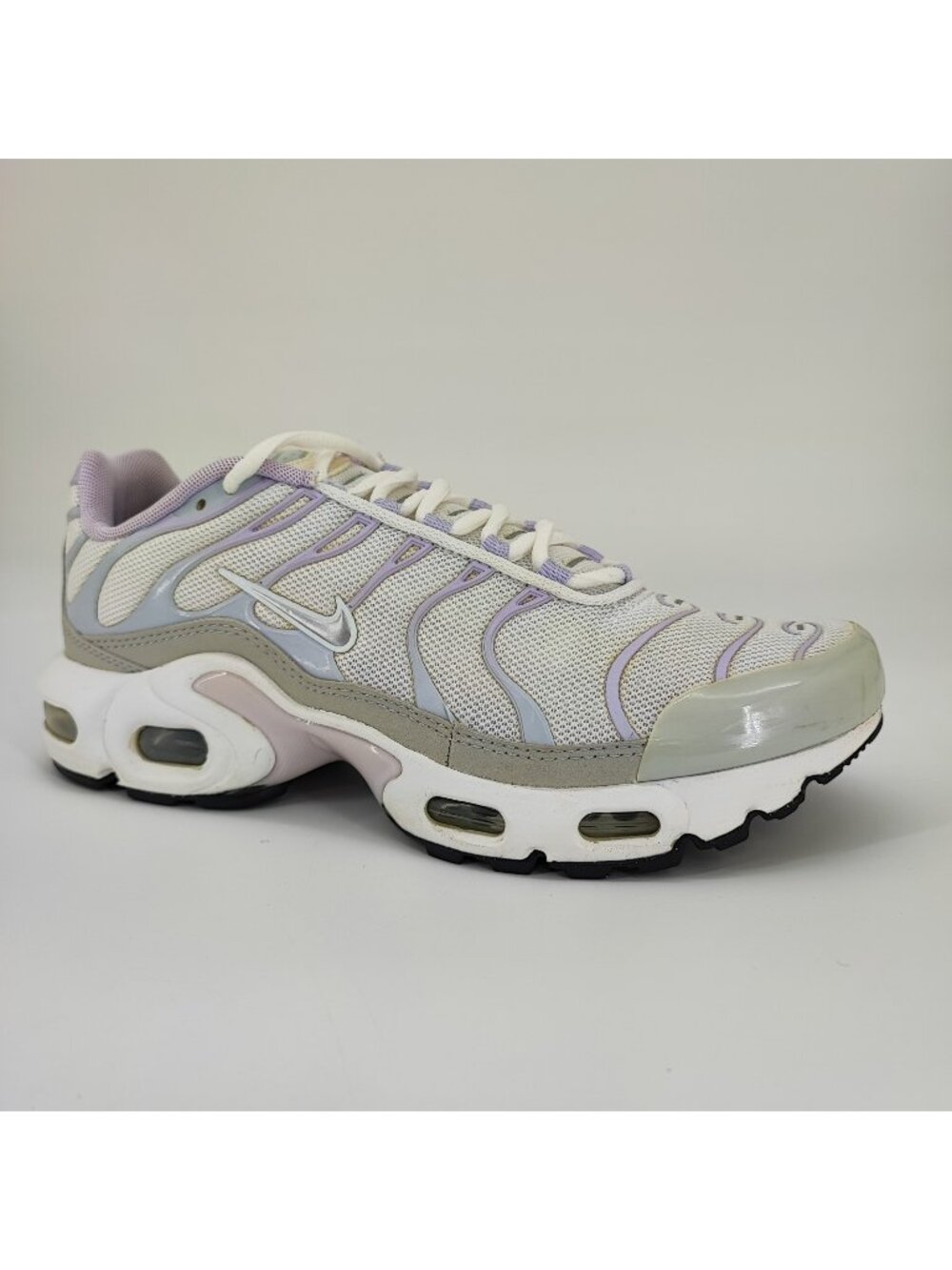 Nike Air Max Plus GS Kids Size 6Y Pure Platinum Violet Frost Mesh CD0609-108